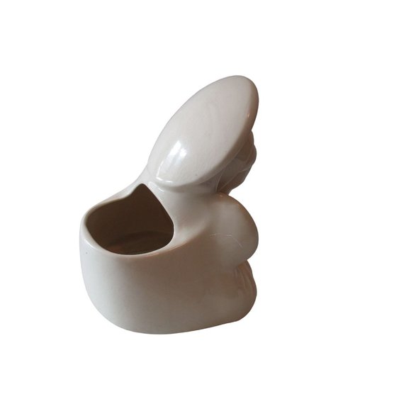 *Vintage Ceramic Madonna and Child Planter Cream Matt Finish Decorative - Picture 4 of 10